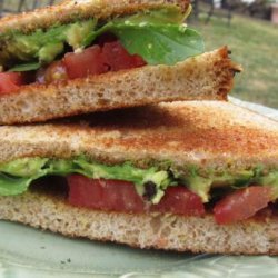Avocado & Tomato Sandwiches With Lemon Myrtle & Pepperbe recipe