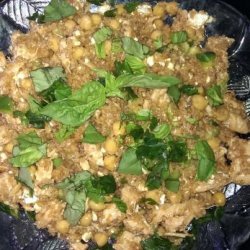 Bulgur Salad With Chickpeas, Feta, and Basil recipe