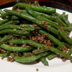 Gan Bian Si Ji Dou (Fried Sichuan Green Beans) recipe