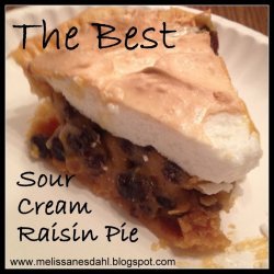 Sour Cream Raisin Pie recipe