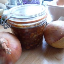 Uncle Sandy's Red Hot Spiced Onions recipe