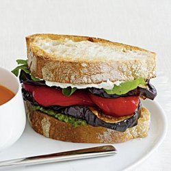 Eggplant and Goat Cheese Sandwiches recipe