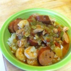 Shrimp Etouffe With/Without Chicken and Sausage recipe