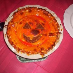 Jack-O-Lantern Sloppy Joe Pie (Halloween Recipe) recipe