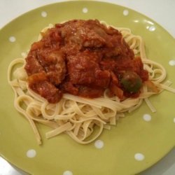 Capellini With Veal and Tomatoes recipe