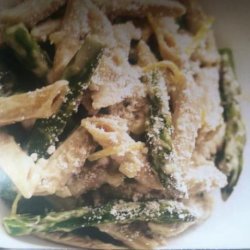 Jaw Droppingly Delicious Asparagus Penne (Rachael Ray) recipe