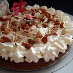 Chocolate & Hazelnut Muhallabieh - Middle Eastern Cream Tart recipe