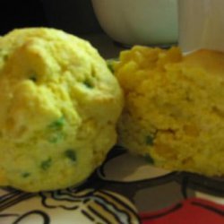 Low-Fat Jalapeno Cornbread Muffins recipe