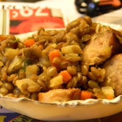 Sausage, Lentils and Fennel recipe