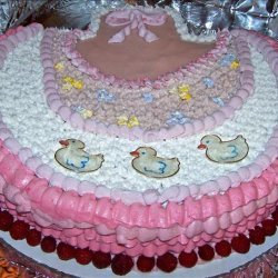 Beautiful Baby Girl Bib Cake recipe