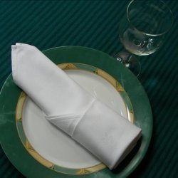 Serviette/Napkin Folding,, a Simple Elegant Cylinder recipe