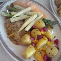 Pistachio and Potato Side Dish recipe