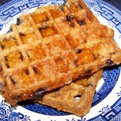 Blueberry Whole Grain and Bran Waffles recipe
