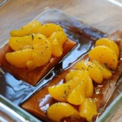 Salmon With Mandarin Hoisin Glaze recipe