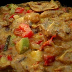 Fast Fruity Chicken Curry. (The All American Way) recipe