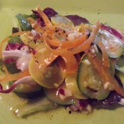 Squash & Zucchini Spring Salad With Orange Vinaigrette recipe