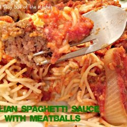 Italian Spaghetti Sauce With Meatballs recipe