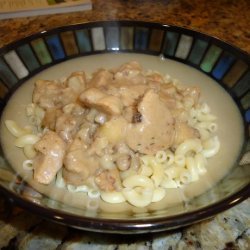 Chicken Pasta With Apples and Walnuts recipe
