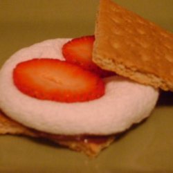 (Chocolate And) Strawberry S'mores recipe