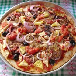 No-Cheese Pizza recipe