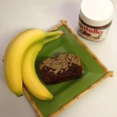 Banana Bread W/Nutella and Chia Seeds recipe