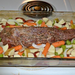 Roasted Pork Tenderloin and Vegetables recipe