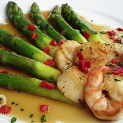Scallops with Asparagus recipe