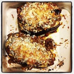 Papoutsakias (Stuffed Eggplant (Aubergine)) recipe