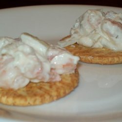 Seafood on a Cracker (Appetizers) recipe