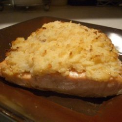 Salmon Topped With Mashed Potatoes recipe