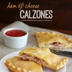 Ham and Cheese Calzones recipe