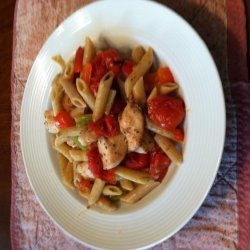 Warm Roasted Chicken Salad With Whole Wheat Penne recipe