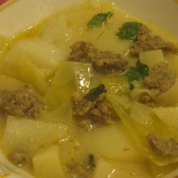 Cabbage, Potato and Sausage Soup recipe