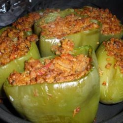 Soy and Bulgur Stuffed Peppers recipe