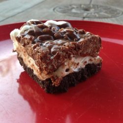 Ultimate Rich Peanut Butter Marshmallow Crispie Brownie Bars recipe
