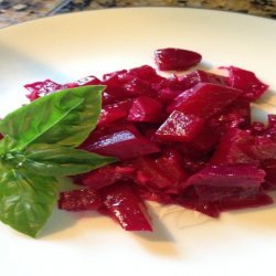 Roasted Marinated Beets With Vinaigrette recipe