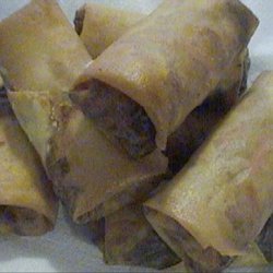 My Very Own Spring Rolls With Peanut Sauce recipe