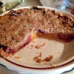 Peach Blueberry Streusel Pie recipe