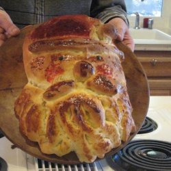 Santa Bread from Taste of Home recipe