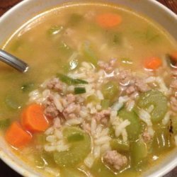Ground Turkey and Rice Soup recipe