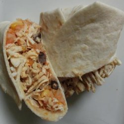 Restaurant-Style Light and Healthy Chicken Burrito recipe