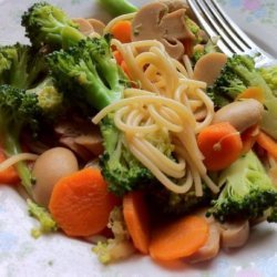 Chinese Noodle & Vegetable Stir Fry (For One) recipe