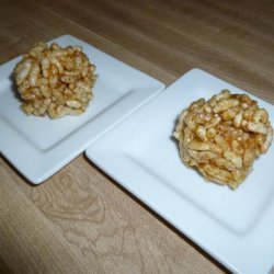 Crunchy Speckled Bubble Bars or Borugula (Murmura) Laddu recipe