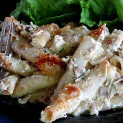 Penne With 3 Cheeses & Porcini Sauce recipe