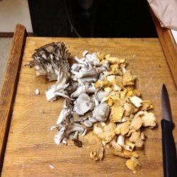 Oyster Bisque With Mushrooms and Wild Rice recipe