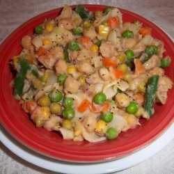 Everythin Goes Chick Pea and Tuna Noodle Casserol recipe