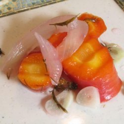 Pickled Carrots With Onion and Garlic recipe