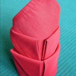 Serviette/Napkin Folding, Fleur De Lis Variation With Extras recipe