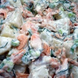 Smoked Trout Potato Salad With Dill and Horseradish recipe