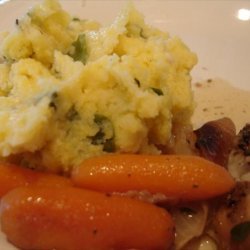 Creamy Baked Polenta With Herbs and Green Onions recipe